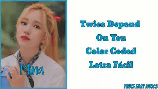 TWICE Depend On You [Letra Fácil] [Easy Lyrics]