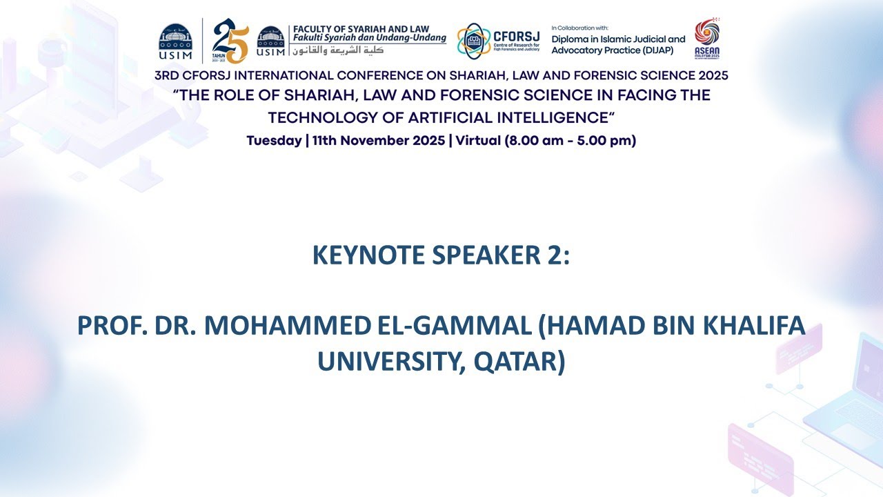 Keynote Speaker 2: Prof. Dr. Mohammed El-Gammal (Hamad bin Khalifa University, Qatar)