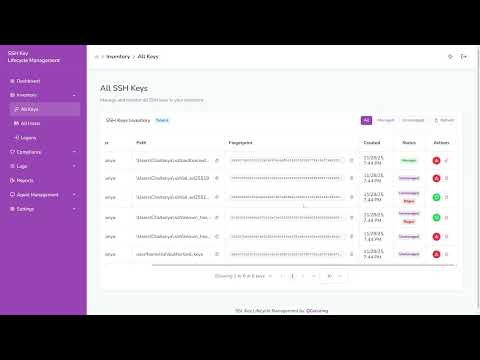 SSH Key Inventory & Rogue Key Detection
