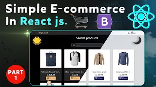 E-commerce App in React js | React js Shopping Cart | Add to cart react | Design dark and Light Mode