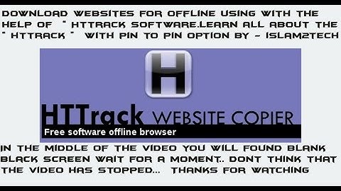 how to copy a whole website for offline using with HTTrack full tutorial in Telugu