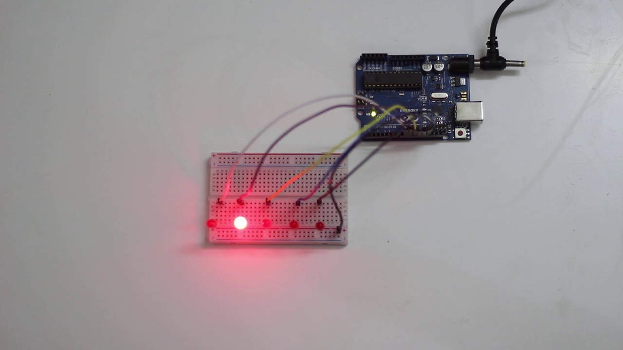 Create a LED pattern using five LEDS (II) - YouTube