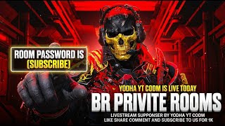 🔴BR ROOM AND MP ROOM PRIVATE LOBBY MATCHS IS LIVE CODM TODAY SPONSER BY YODHA LIKE SUBSCRIBE SHARE