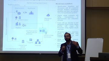 Mr. Sameer Dharap Presenting TradeFinex Platform at Blockchain Technology Summit in Mumbai
