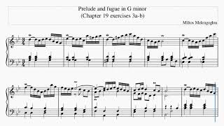 Prelude and fugue in G minor (Chapter 19 exercises 3a-b)
