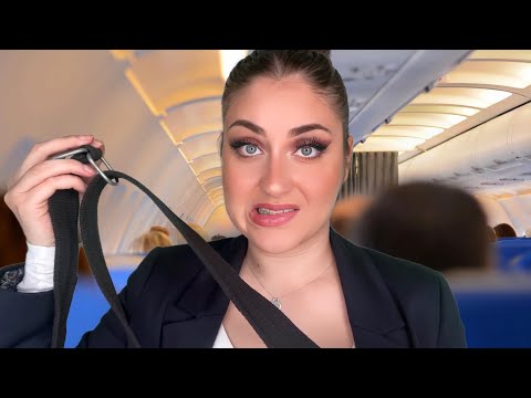 ASMR deutsch DU BIST IN DAS FALSCHE FLUGZEUG GESTIEGEN 😱 Stewardess Roleplay Airplane | White Noise