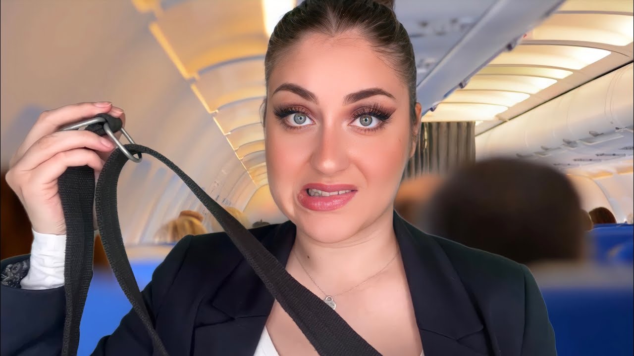 ASMR deutsch DU BIST IN DAS FALSCHE FLUGZEUG GESTIEGEN 😱 Stewardess Roleplay Airplane | White Noise