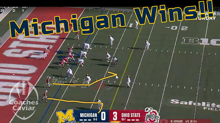 How Michigan was able to Beat Ohio State In THE GAME