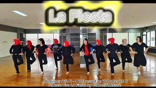 La Fiesta (Merengue) linedance || Jun Andrizal (INA) & Tri Artiyanti(INA) Jun 2023 || Mahits