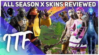 Every Fortnite Season 10 (X) Skin REVIEWED! (Fortnite Battle Royale)