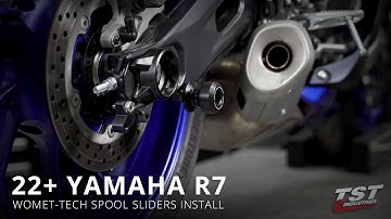 How to install Womet-Tech Swingarm Spools on a 2022+ Yamaha R7 by TST Industries