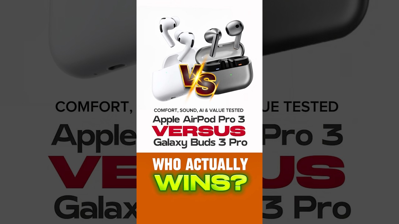 AirPods Pro 3 vs Galaxy Buds 3 Pro – Comfort, Sound & Value Tested | Who Really Wins 2025?