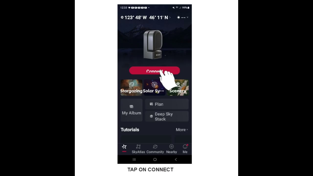 S50 trouble starting the SEESTAR app on this smart astronomical telescope