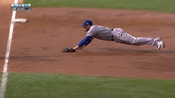 NLCS Gm4: Duda dives, runs to bag for the out