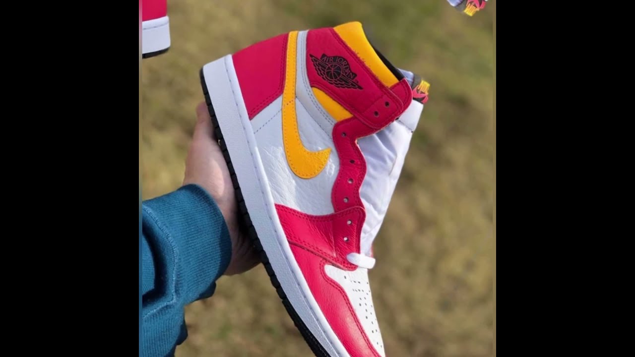 Nike Air Jordan 1 Light Fusion Red Detailed Look