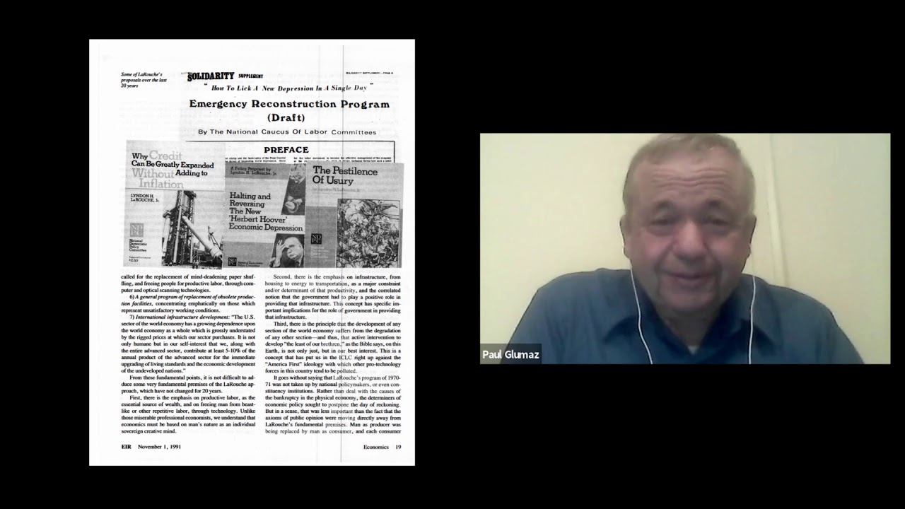General Welfare Presents:  Paul Glumaz, LaRouche Movement, THE BIGGEST FAILURE 4/29/20