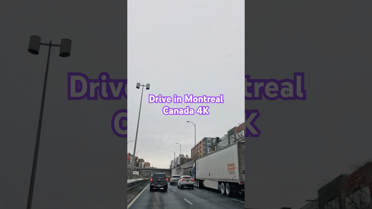 Winter Drive in Montreal Canada 4K 🇨🇦 |  City Road Driving