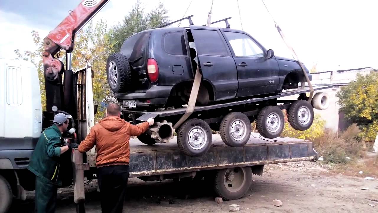 Нива на гусеницах видео