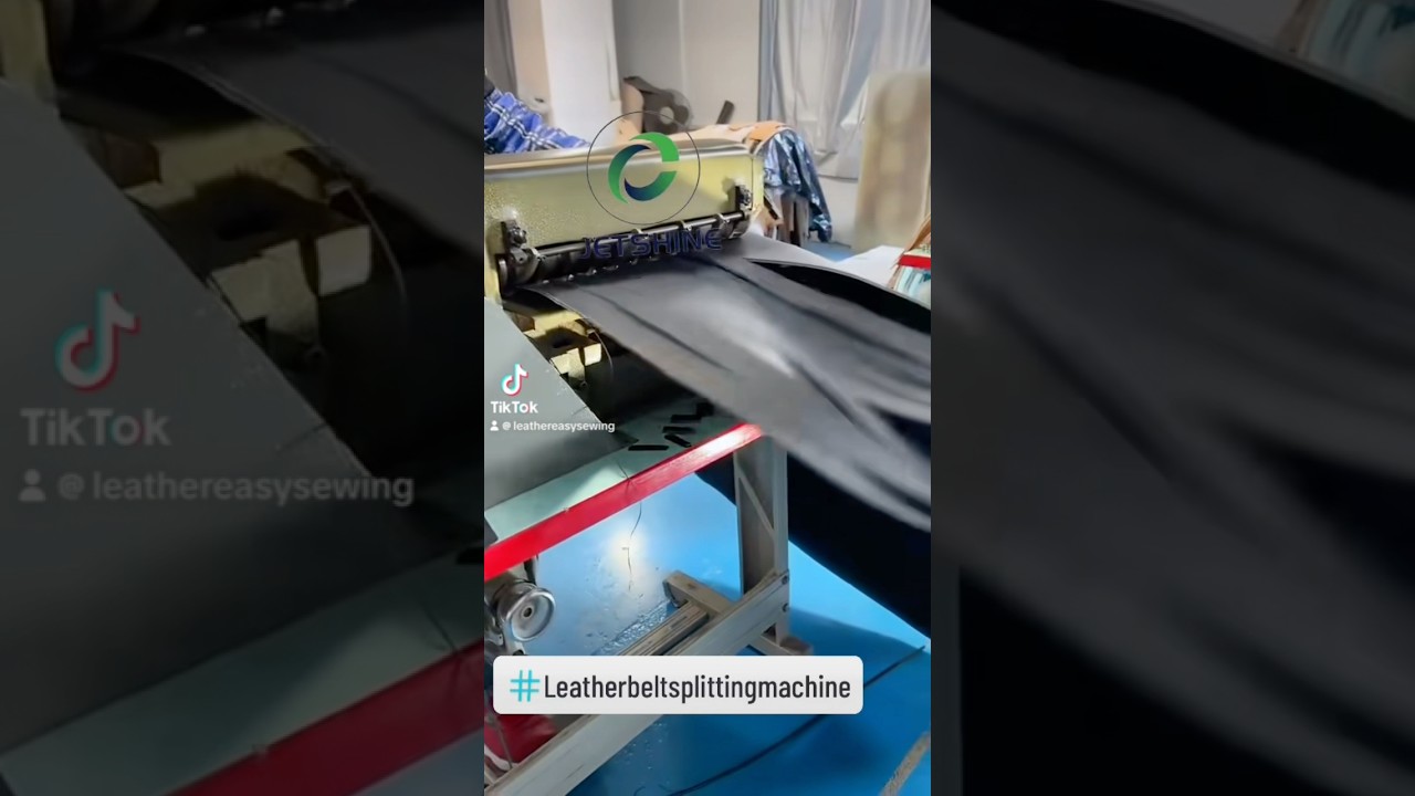 Leather belt strap splitting cutting machine