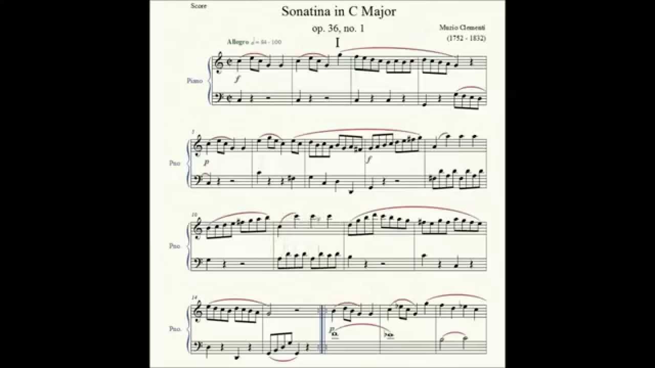 Sonatina in C Major (op. 36, no. 1) All 3 Movements - Muzio Clementi ...
