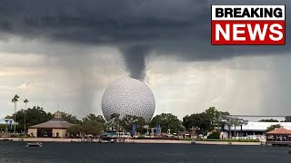 Tornado Warning At Disney World! #shorts screenshot 3