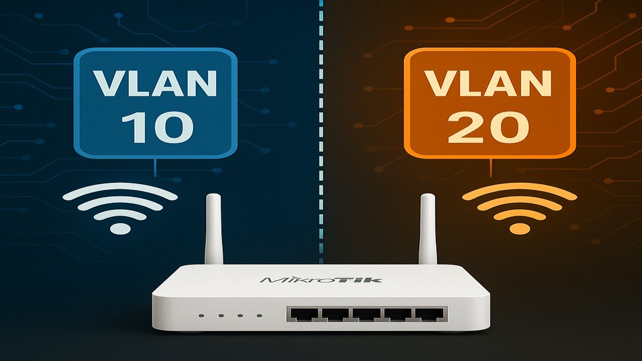 تقسيم الواي فاي إلى شبكتين (عادي + ضيوف)  باستخدام الفيلان على مايكروتك - WiFi VLAN