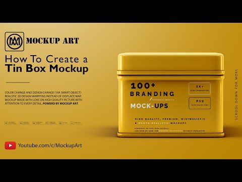 How to make a Tin Box Mockup| Photoshop Mockup Tutorial