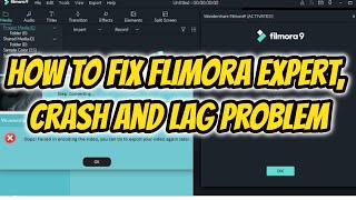WONDERSHARE FILMORA 9.3 | HOW TO | LAG FIX | RENDER TIMELINE | TUTORIAL