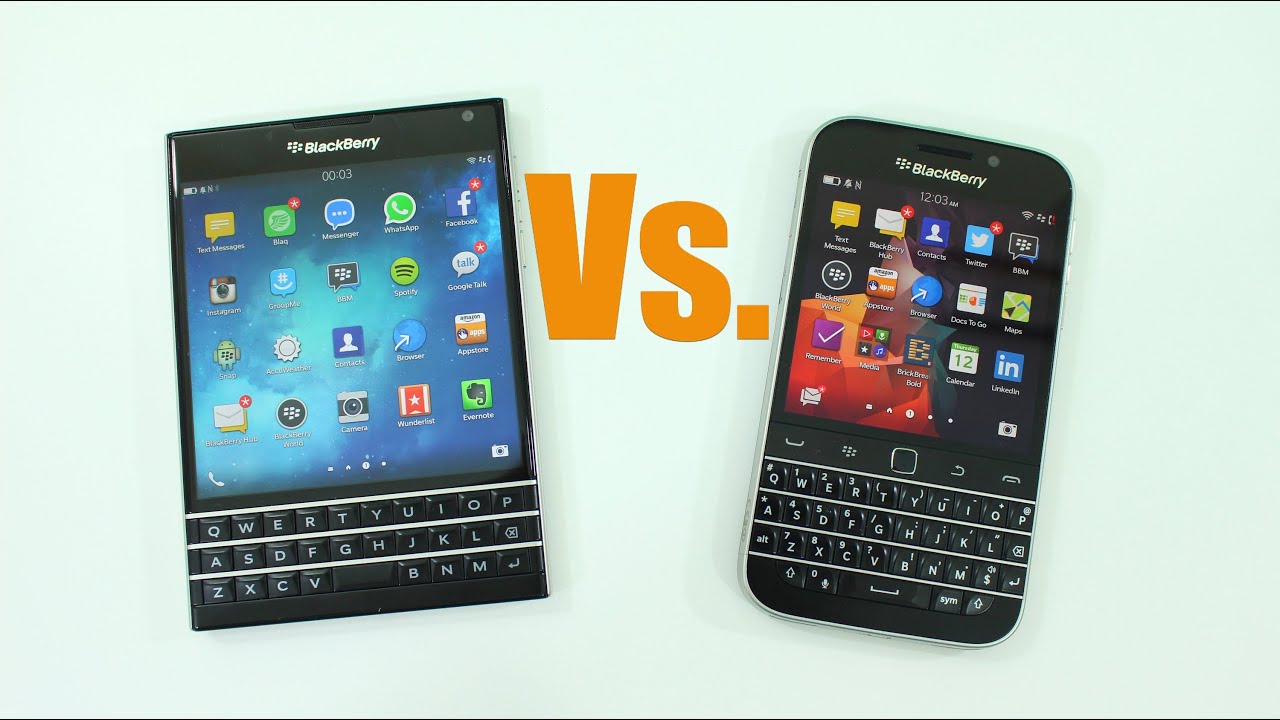 BlackBerry Passport und BlackBerry Classic - Was ist der Unterschied?