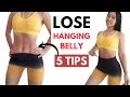 5 Tips to effectively lose hanging belly post pregnancy, best lower abs  workout for mom's belly 