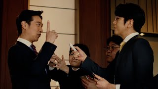 半沢以来の共演！堺雅人のボケに、及川光博ズッコケ！？　スカパー新テレビCM 「堺議員と及川記者 」篇
