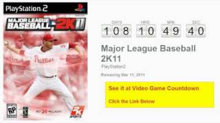 Major League Baseball 2K11 PS2 Countdown