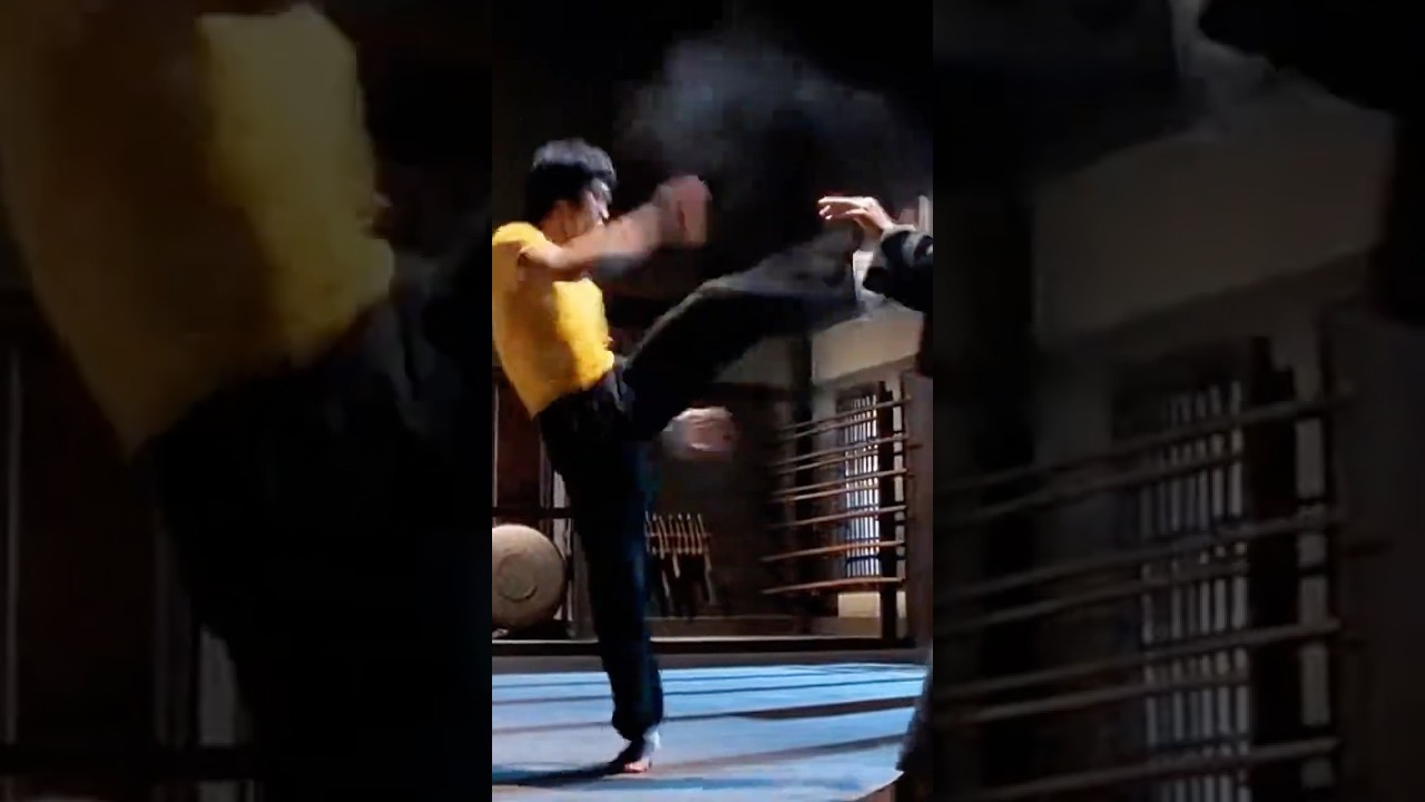 Bruce Lee Lookalike Dynamic Kick Sequence in a Cinematic AI Style | Sora AI