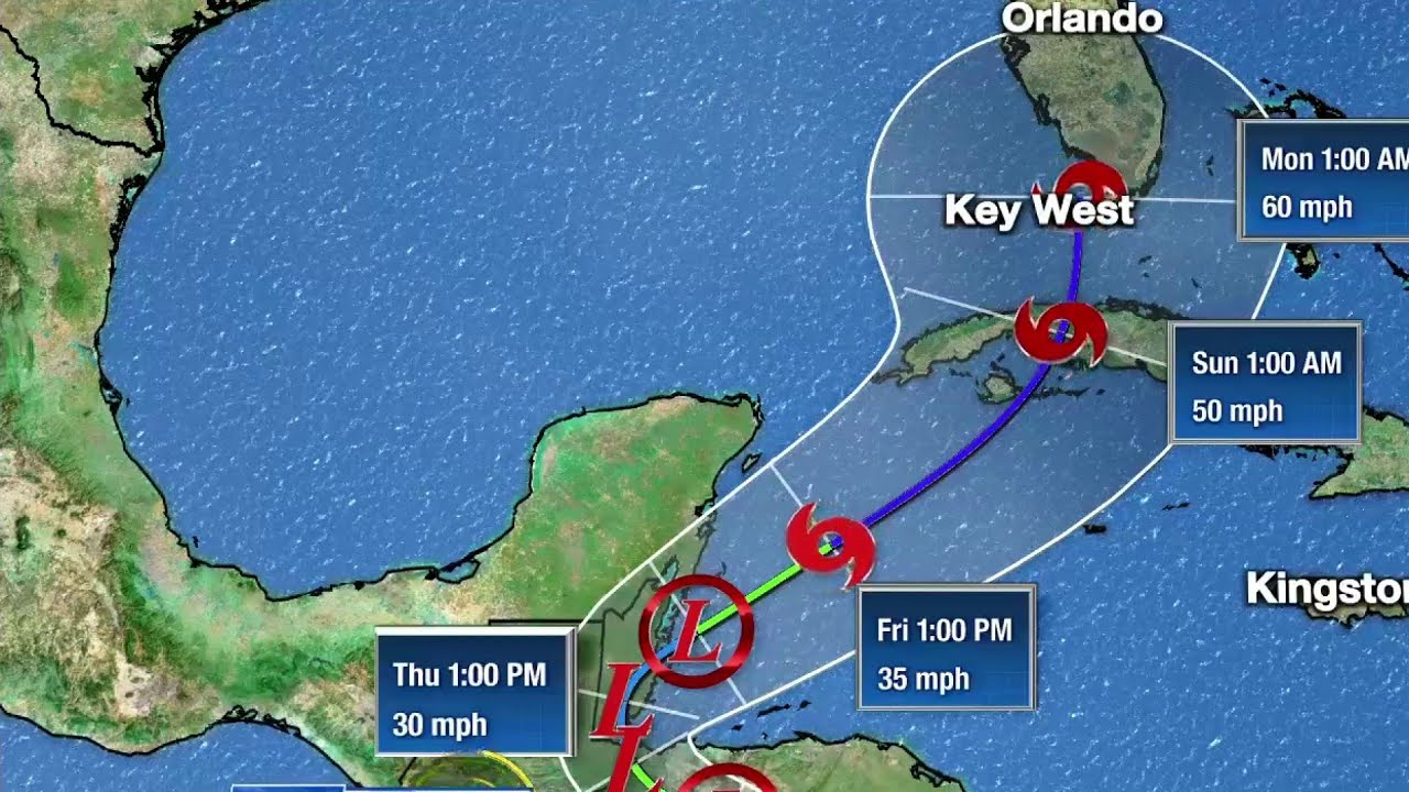 Tropical Storm Eta could trek to Florida - YouTube