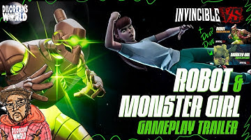 Robot & Monster Girl Gameplay Trailer & Fighter Deep Dive -  Invincible VS REACTION 反応
