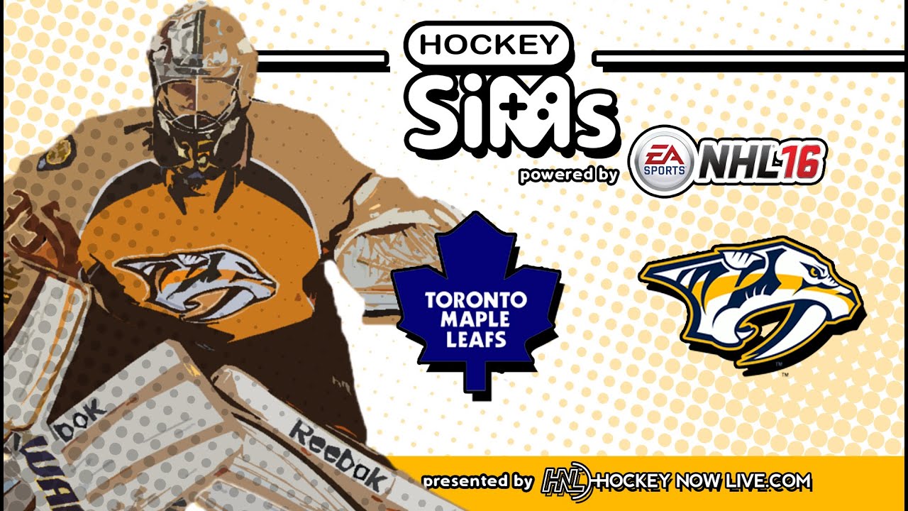 Maple Leafs vs Predators (Hockey Sims on NHL 16)