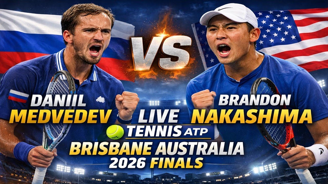 Daniil Medvedev Vs Brandon Nakashima 🎾LIVE TENNIS ATP Brisbane Australia 2026 Finals