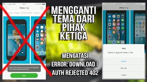 Cara Mengganti Tema dari Pihak Ketiga, Fix error: download|auth rejected 402