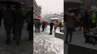 Manali snowfall | January 20, 2023 | Mall Road