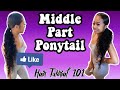 Low Sleek Middle Part Ponytail | ft. YungBlasian 💜