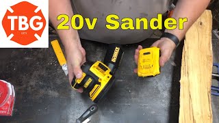 DeWalt 20V Orbiltal Sander:  Unbox &amp; First Impression