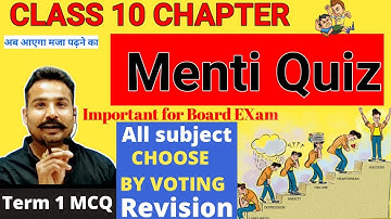 live menti quiz | science ,sst ,maths, english class 10 | practice mcq class 10 cbse  | ankit sir