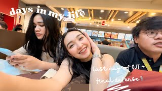 VLOG • last day of OJT, final defense, trying to vlog at NDDU and cringing after