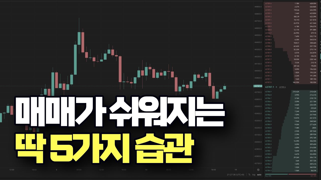 ⁣딱 5가지만 하면 매매가 쉬워집니다.