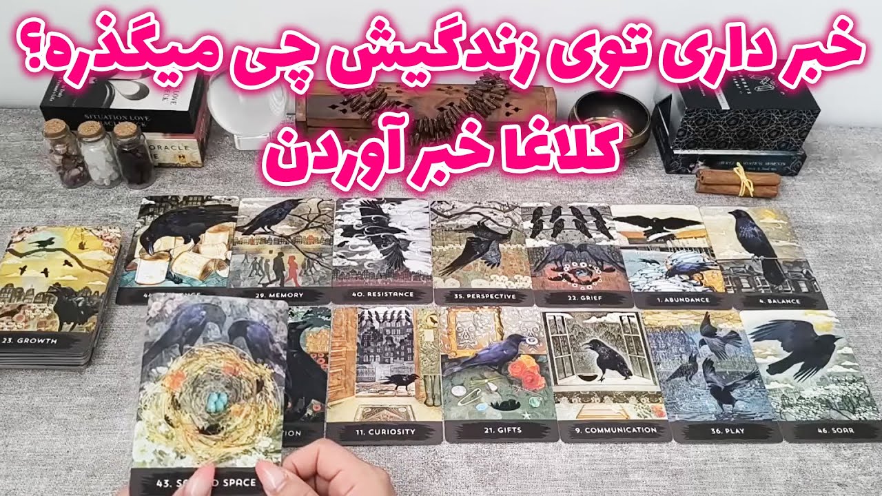 فال شراره - خبر داری توی زندگیش چی میگذره؟  کلاغا خبر آوردن