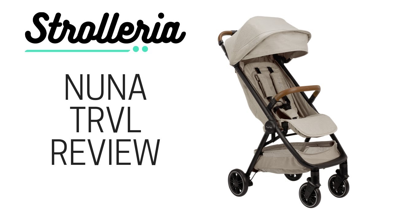 Nuna trvl LIght Brown Compact Lightweight Travel Baby Stroller +