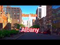 [4K] Driving Tour - Downtown Albany New York -Lots of Historic Landmarks