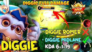 Diggie Damage Build 2022 Power of flamshot Mlbb