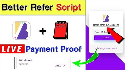 Better App Refer Bypass Script || Better App Money adder script || Better App Unlimited Trick