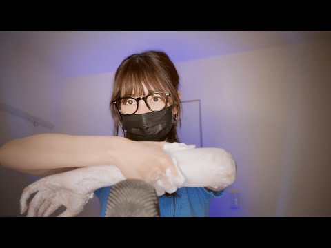 [ASMR] 人間タッピング👧 / 泡 / human tapping, foam